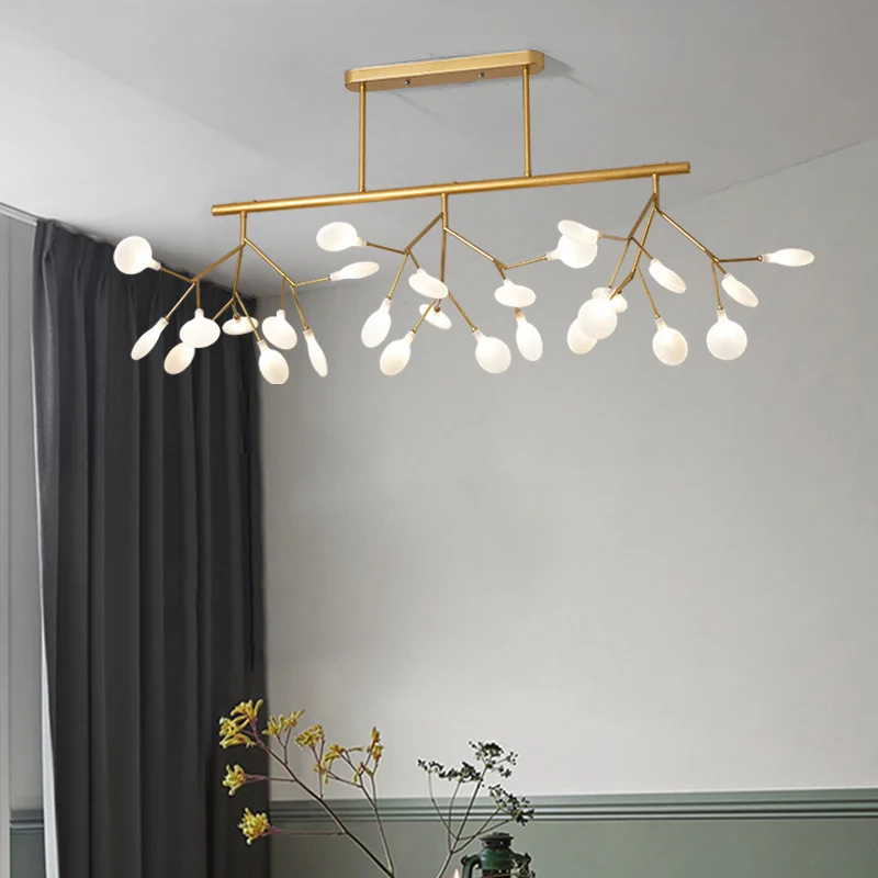 27 lampen Firefly Island hanger moderne acryl plafondlampen voor eetkamer Clearhalo
