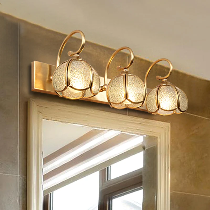 2/3 lampen Flower Bar Light Tradition Waterglas Schanslamp messing met gebogen arm Clearhalo
