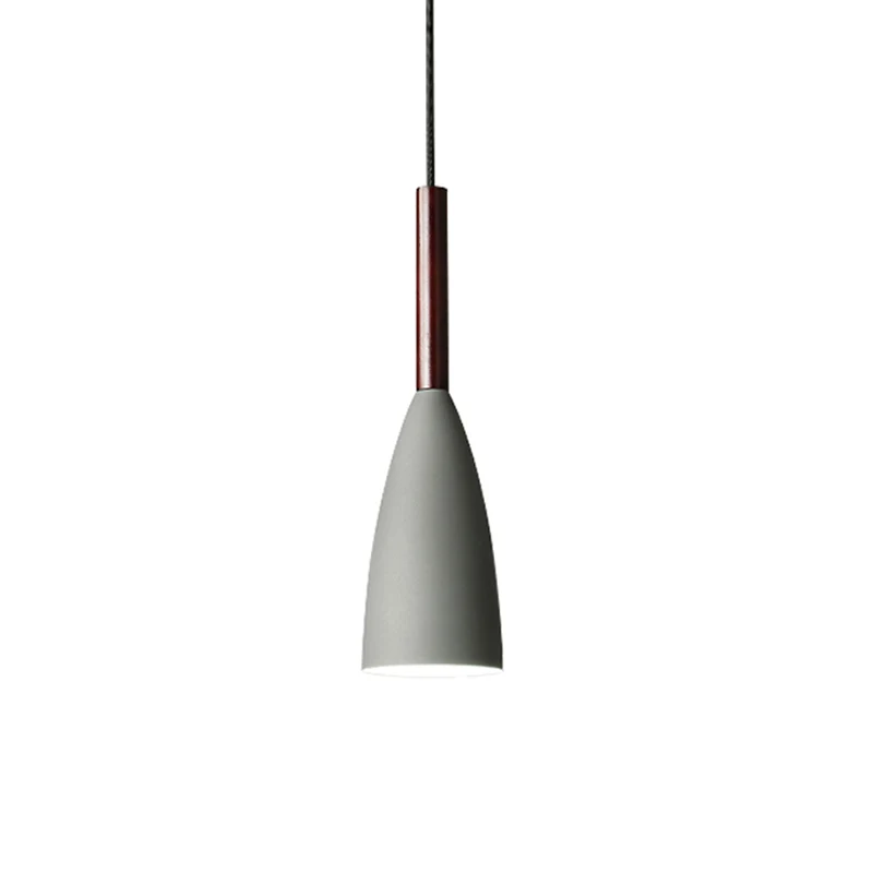 Langwerpige koepelvormige plafondophanglamp Nordic Metal 1-kops zwart/wit/grijze hanglamp voor eetkamer Clearhalo