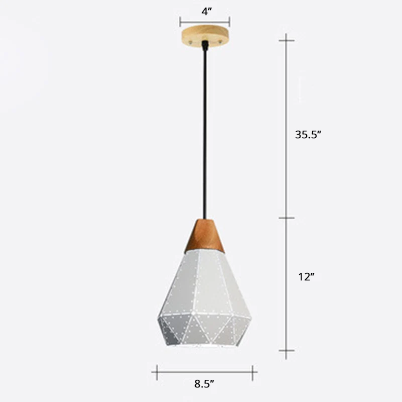 Lasergesneden hangende lamp Noords metaal 1 kop eetkamer plafond hanglamp Clearhalo