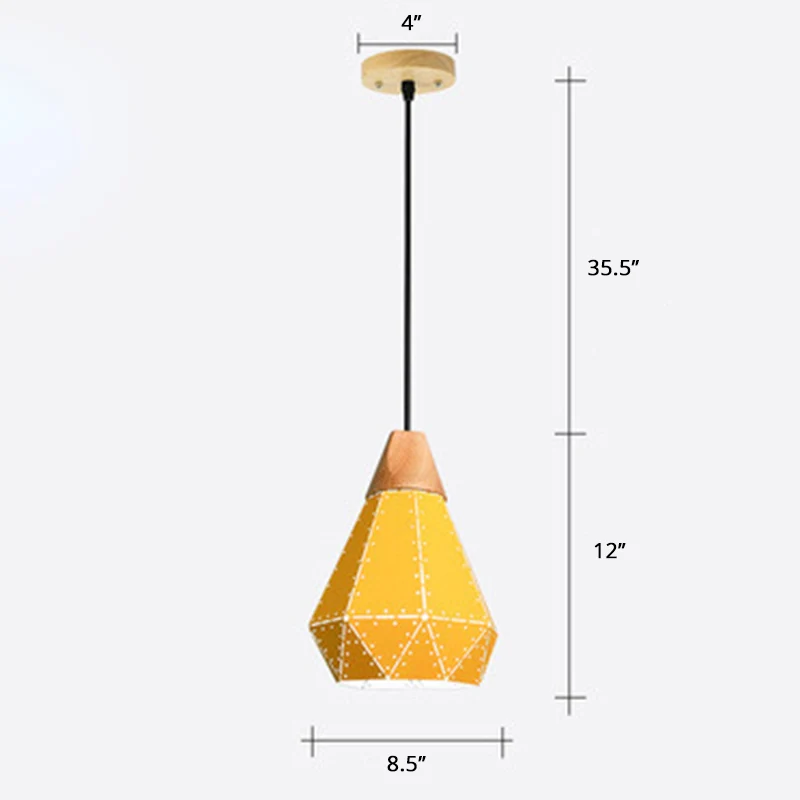 Lasergesneden hangende lamp Noords metaal 1 kop eetkamer plafond hanglamp Clearhalo