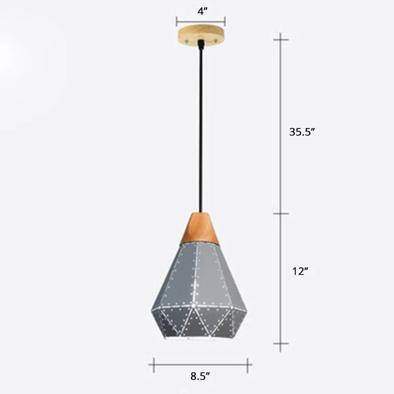Lasergesneden hangende lamp Noords metaal 1 kop eetkamer plafond hanglamp Clearhalo