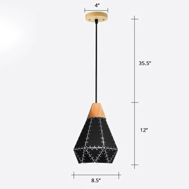 Lasergesneden hangende lamp Noords metaal 1 kop eetkamer plafond hanglamp Clearhalo