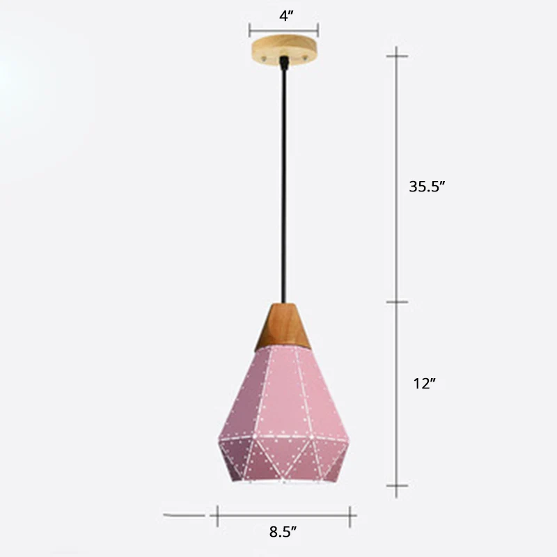 Lasergesneden hangende lamp Noords metaal 1 kop eetkamer plafond hanglamp Clearhalo