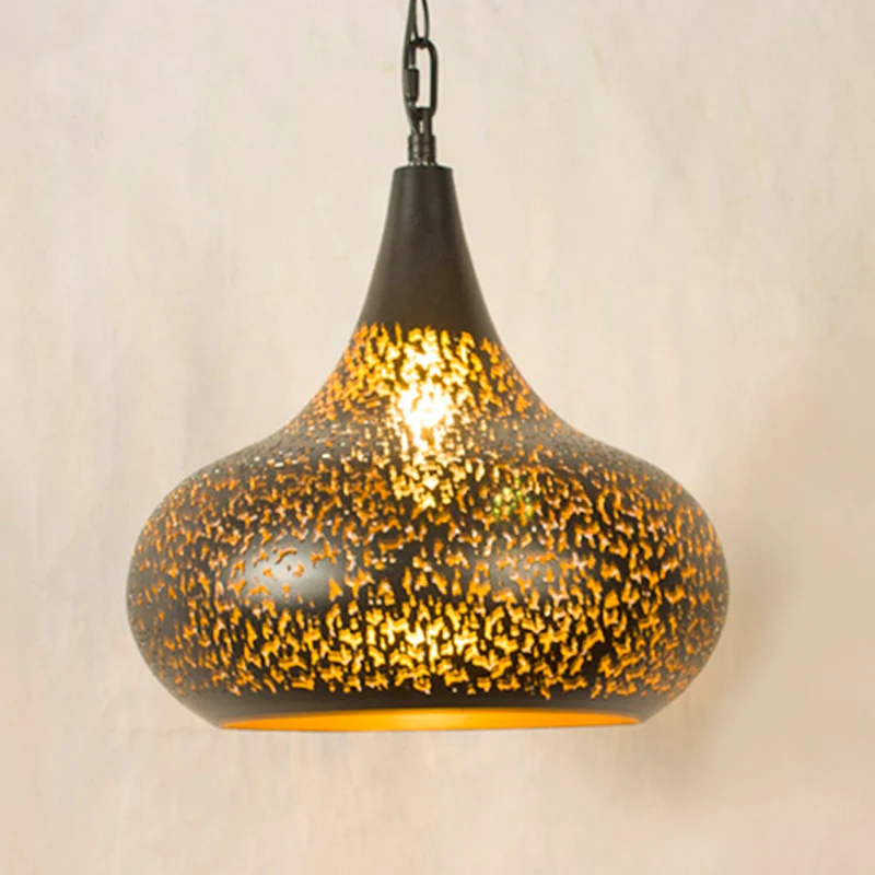 Lasergesneden hanglamp Art Deco 1 lamp metalen hanglamp messing, 5,5"/9,5"/10" breed Clearhalo