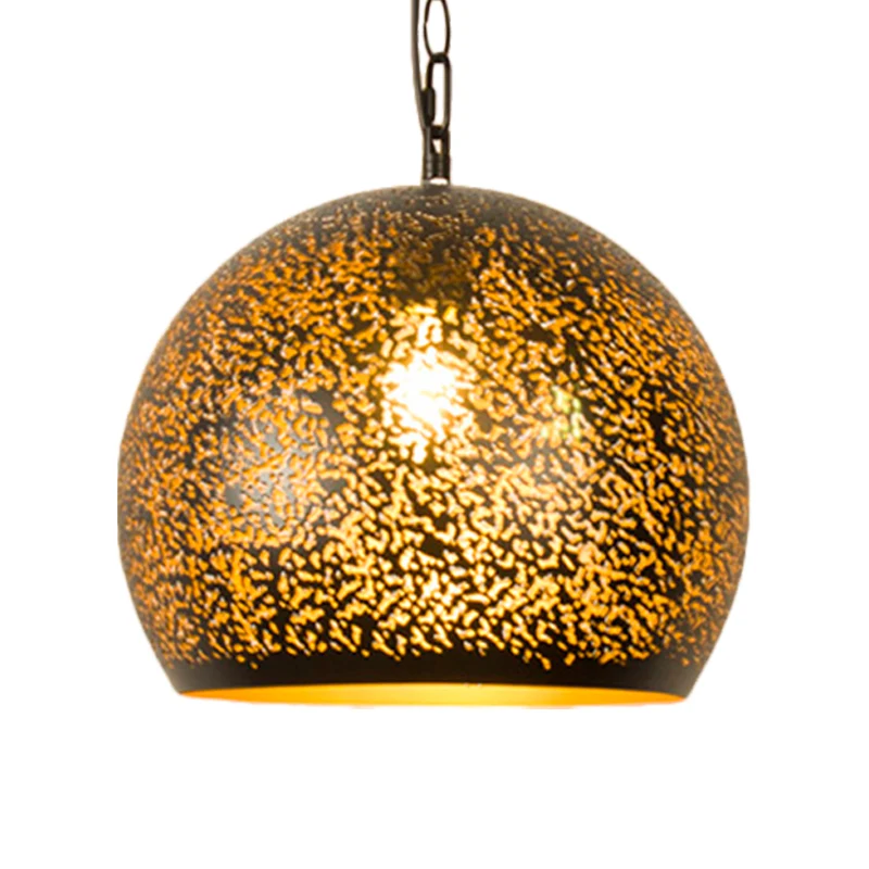 Lasergesneden hanglamp Art Deco 1 lamp metalen hanglamp messing, 5,5"/9,5"/10" breed Clearhalo