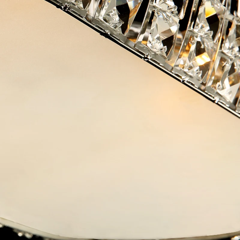 Lasergesneden plafondkroonluchter Traditie Helder Kristal 6 Hoofden Gouden Ophanging Hanglamp Clearhalo