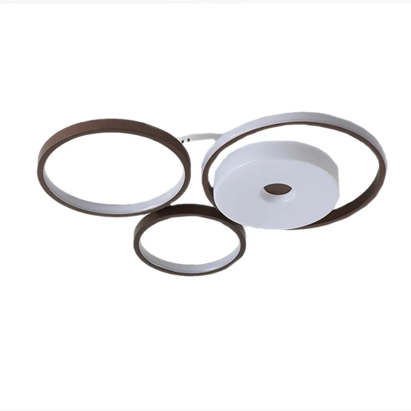 LED koffie-inbouwringlicht minimale acryl schaduwrijke slaapkamer plafondmontage lichtarmatuur wit licht, 16"/19,5" breed...