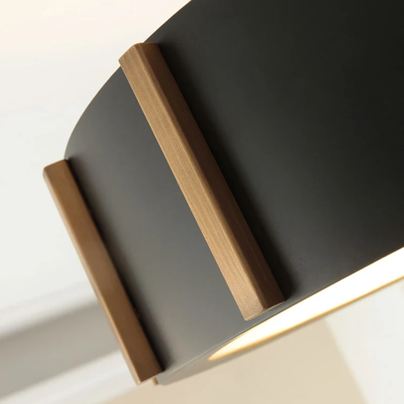 LED semi-inbouw trommellicht rustiek zwart metallic dichtbij plafondlamp, warm licht Clearhalo