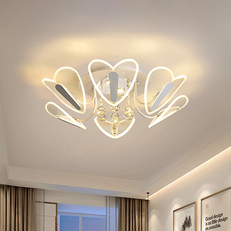 LED semi-inbouwlamp eigentijds hart helder kristallen bol inbouwverlichting, 25,5"/31,5" breedte Clearhalo