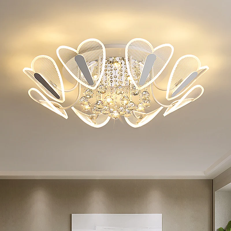 LED semi-inbouwlamp eigentijds hart helder kristallen bol inbouwverlichting, 25,5"/31,5" breedte Clearhalo