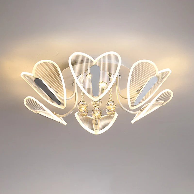 LED semi-inbouwlamp eigentijds hart helder kristallen bol inbouwverlichting, 25,5"/31,5" breedte Clearhalo