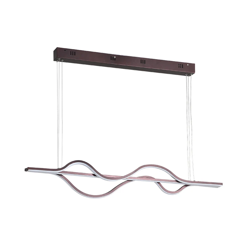 Led-eetkamerkroonluchterverlichting met draaiende acrylkap Moderne zwarte plafondhanglamp wit/warm/natuurlijk licht Clearhalo