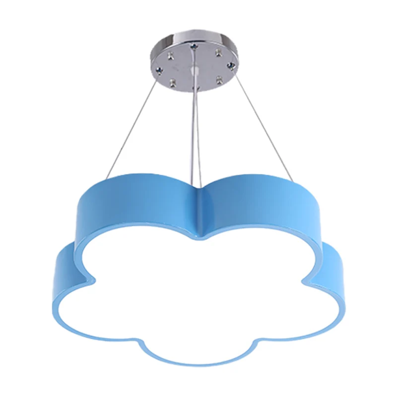 LED-hanglampset voor kinderen Geel/Blauw/Groen Bloem Kroonluchter Lamparmatuur met acrylkap Clearhalo