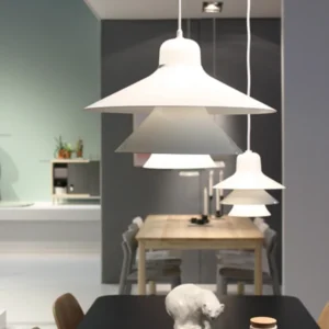 1 licht gelaagde concentrische lagen schaduw hanglamp Scandinavische stijl metalen hanglamp voor slaapkamer Clearhalo