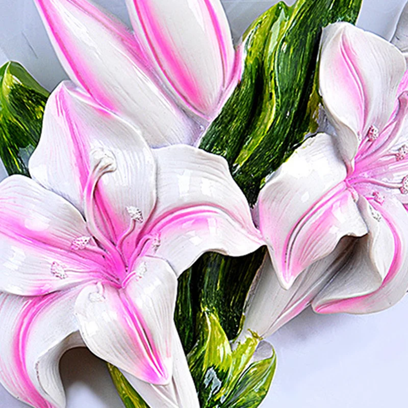 1 licht hars wandlamp moderne stijlvolle prachtige roze bloemen inbouw wandkandelaar Clearhalo