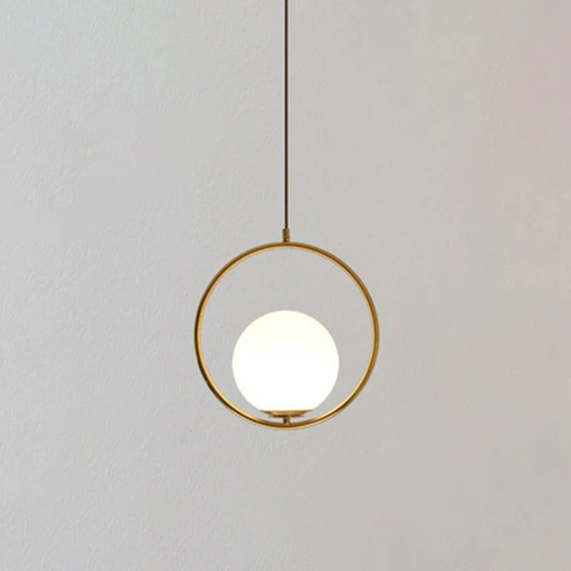 1 lichte hangende verlichtingsarmaturen uit het midden van de eeuw moderne hangende hanglampen van wit glas voor de slaapk...