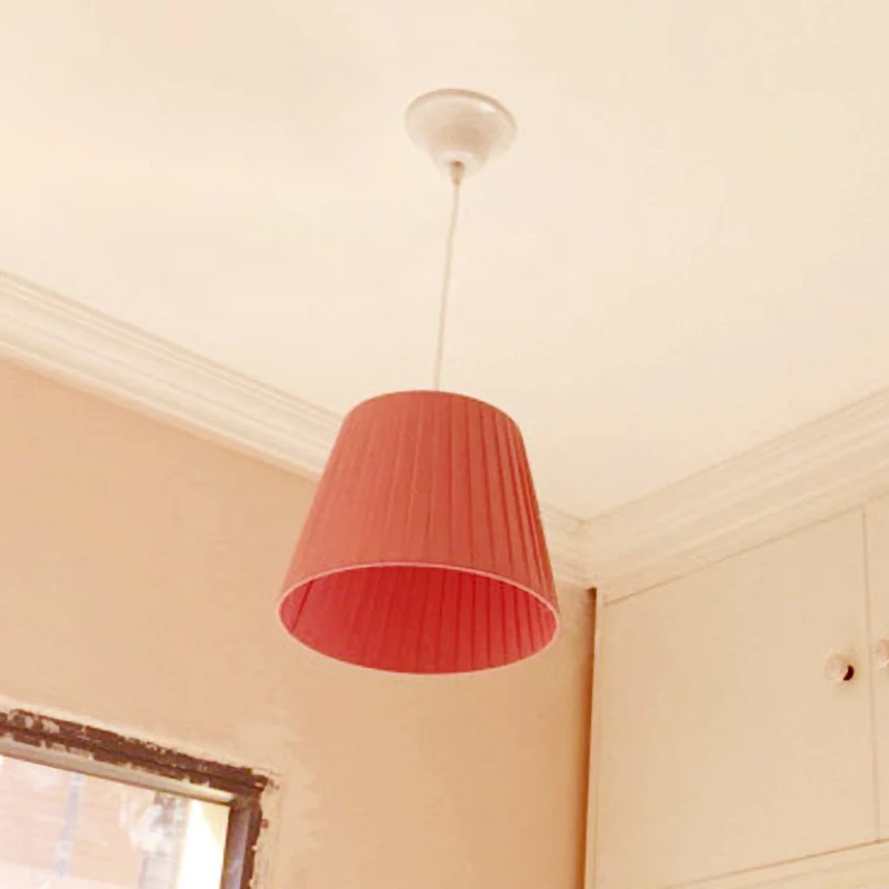 1 lichte opvouwbare emmer hanglamp stoffen hanglamp Scandinavische stijl voor hotelslaapkamer Clearhalo