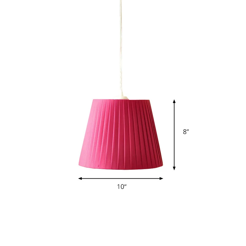 1 lichte opvouwbare emmer hanglamp stoffen hanglamp Scandinavische stijl voor hotelslaapkamer Clearhalo
