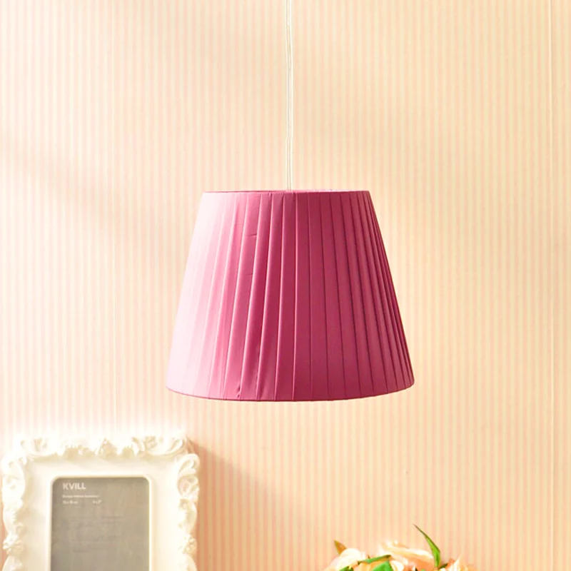 1 lichte opvouwbare emmer hanglamp stoffen hanglamp Scandinavische stijl voor hotelslaapkamer Clearhalo