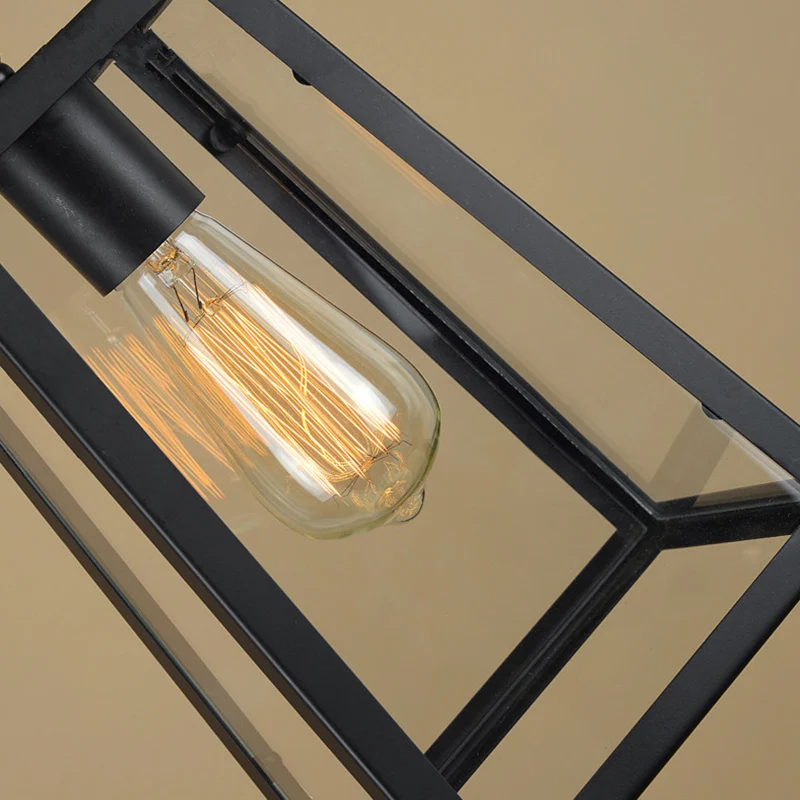 1 Lichte trapeziumvormige plafondhanger Creatieve metalen hanger industriële stijl voor restaurant Clearhalo