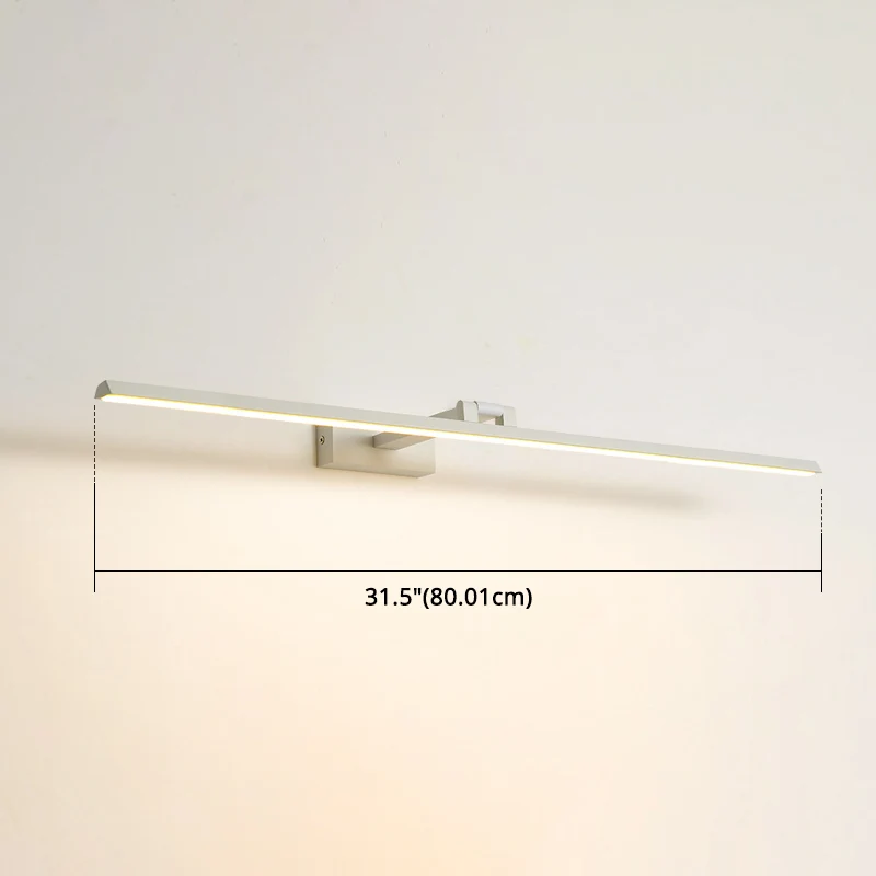 Lineaire LED-ijdelheidsverlichtingsarmaturen Moderne minimalistische stijl Metalen enkele ijdelheidslamp Clearhalo