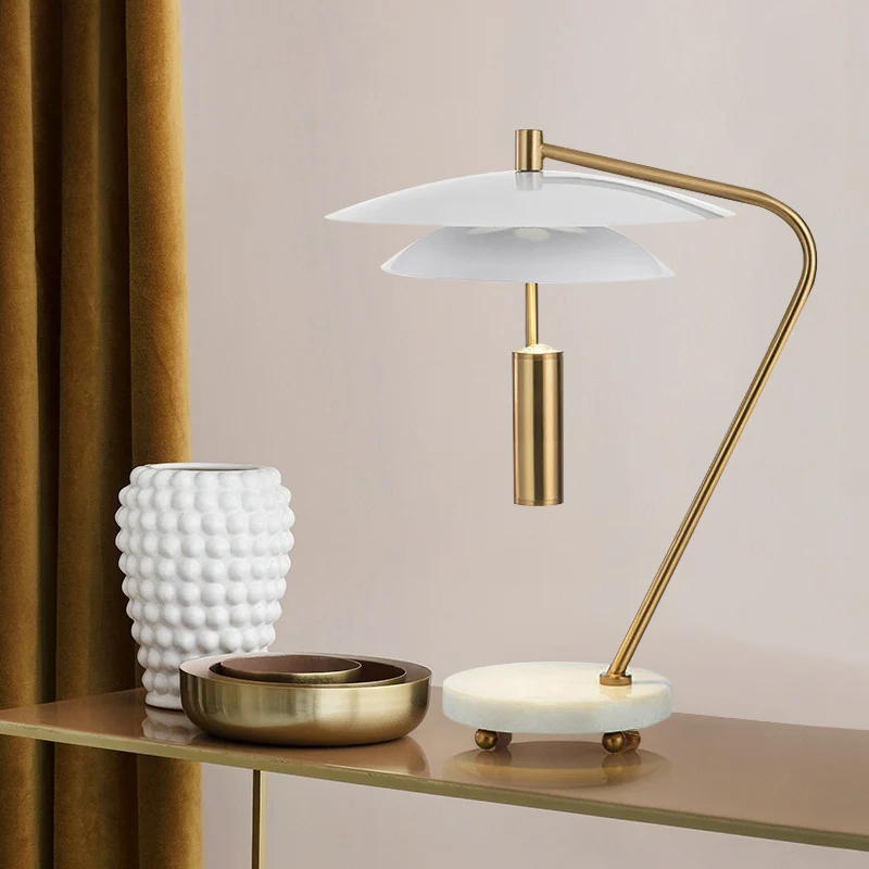 Luxe buis metalen nachtkastje licht 2 koppen woonkamer LED-nachttafelverlichting wit Clearhalo