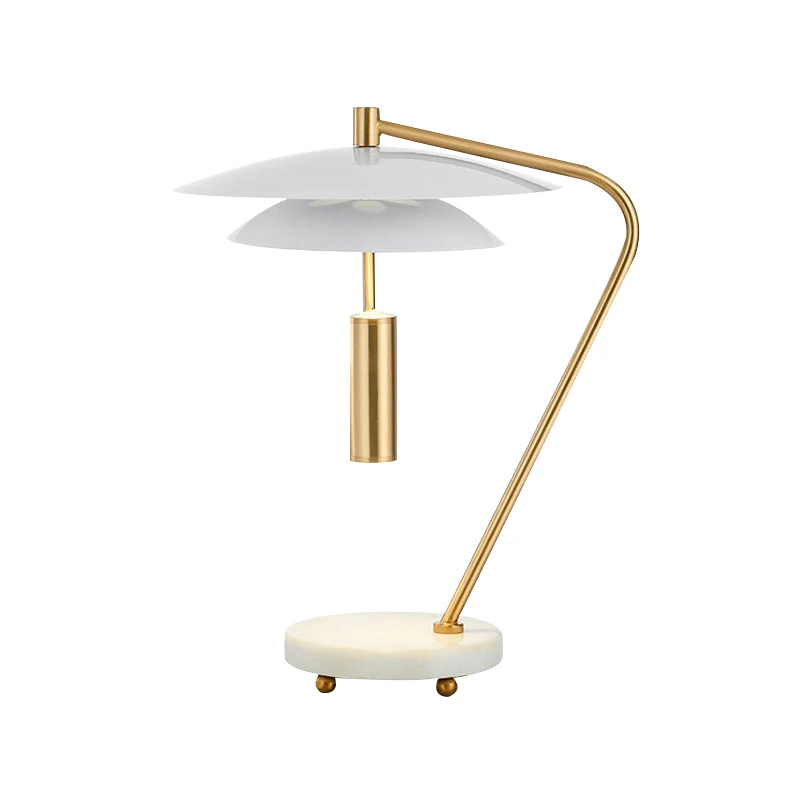 Luxe buis metalen nachtkastje licht 2 koppen woonkamer LED-nachttafelverlichting wit Clearhalo