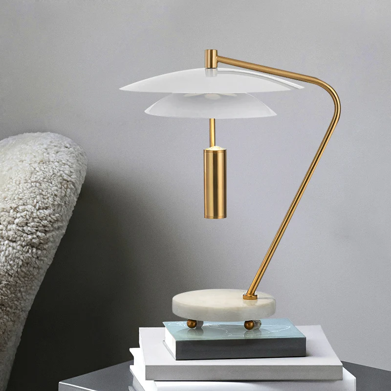 Luxe buis metalen nachtkastje licht 2 koppen woonkamer LED-nachttafelverlichting wit Clearhalo