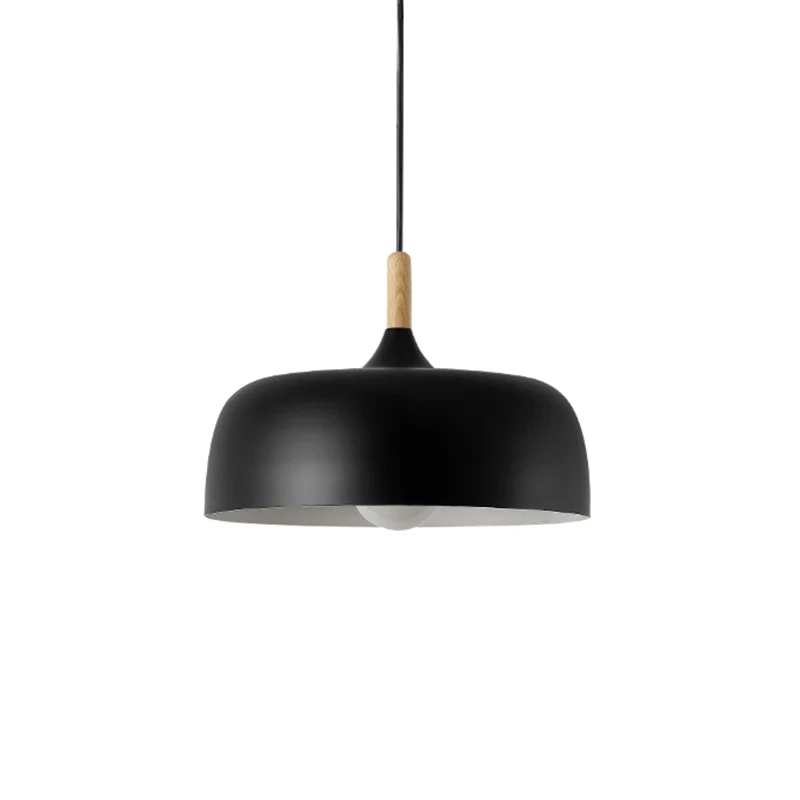 Macaron Color moderne LED-plafondlamp LED-hangende hanglamp met houten lampfitting Clearhalo