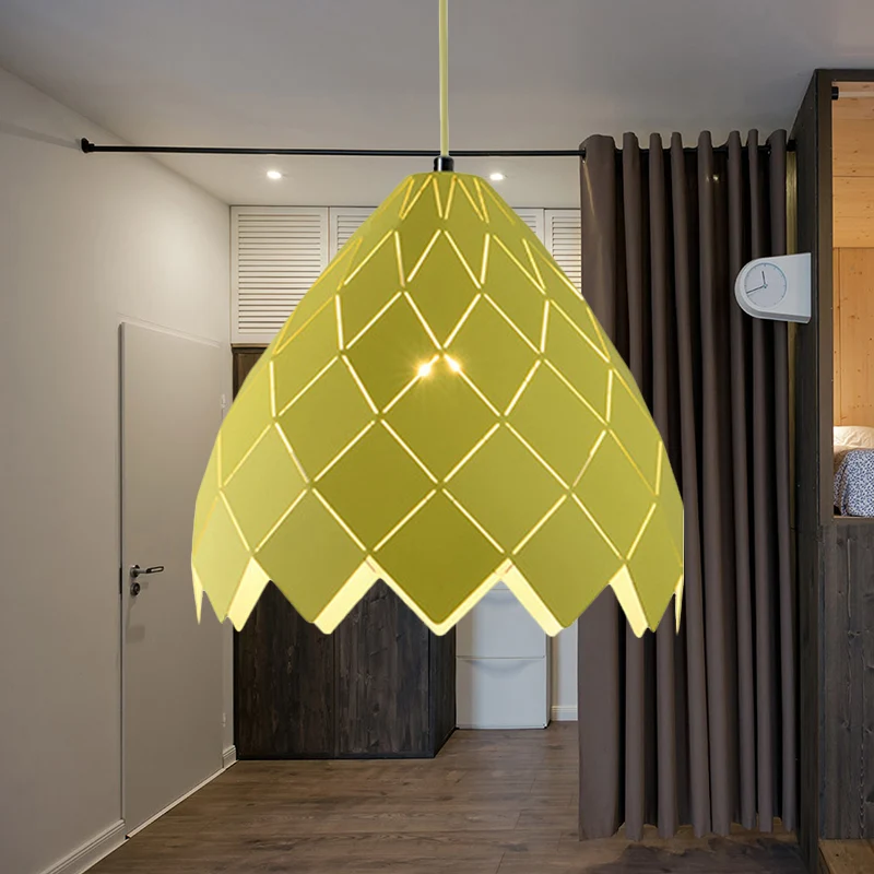 Macaron Pipe Cone hanglamp 1 kops metalen hanglamp voor restaurant keukeneiland Clearhalo