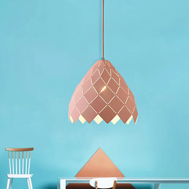 Macaron Pipe Cone hanglamp 1 kops metalen hanglamp voor restaurant keukeneiland Clearhalo