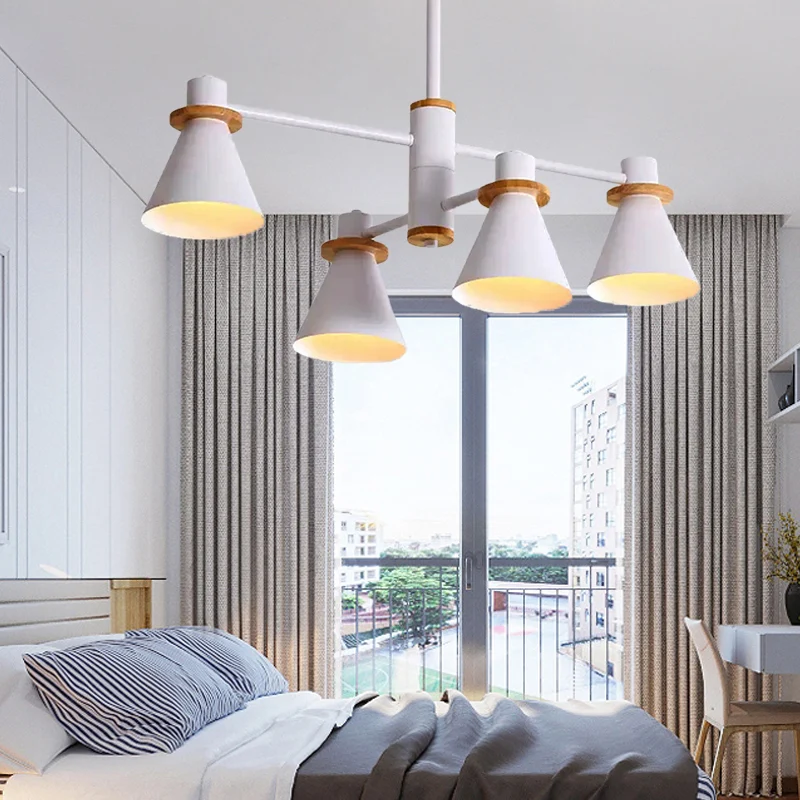 Macaron stijlvolle conische hanglamp metallic ondertint kroonluchter voor kinderslaapkamer Clearhalo