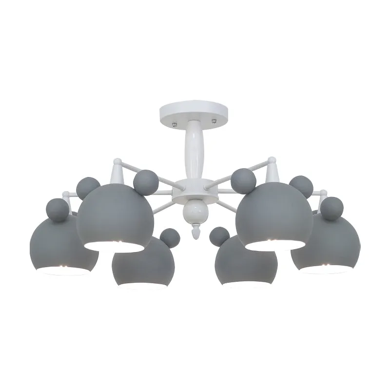 Macaron Stijlvolle hanglamp Bear Shade Metalen hanglamp voor woonkamer Clearhalo