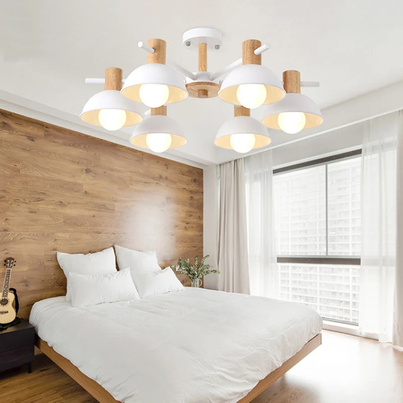Macaroon Dome hangende hanger armatuur 6 lampen metalen hanglamp voor woonkamer Clearhalo