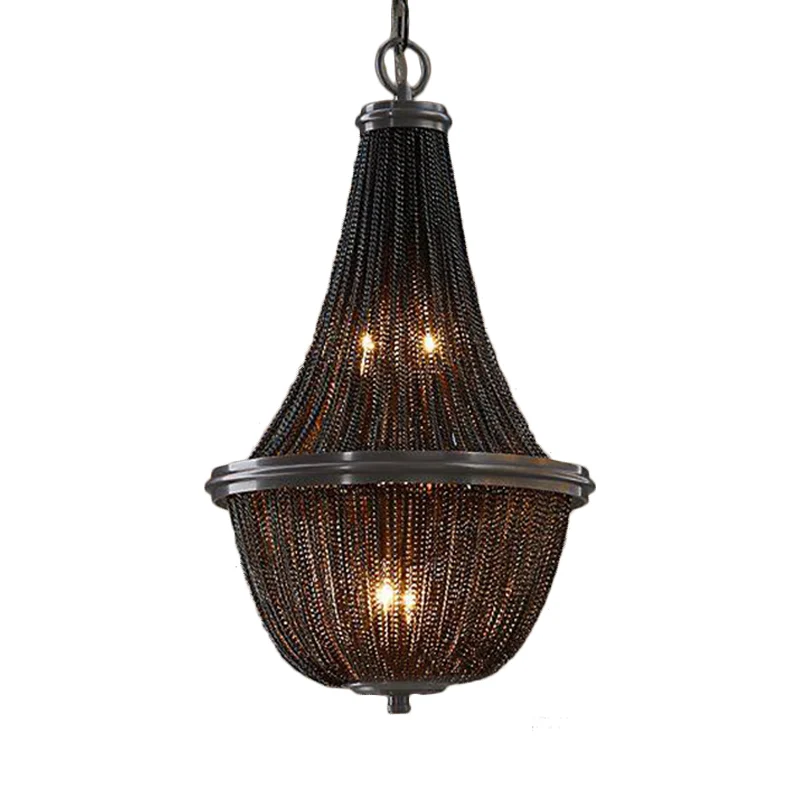 Mand metalen kroonluchter licht traditionele 6/8 lichten eetkamer ophanging hanger zwart, 13"/17"/21" breed Clearhalo