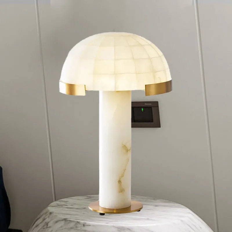 Marmeren koepelvormige taakverlichting Modernisme 1 hoofdleesboeklicht wit voor nachtkastje Clearhalo