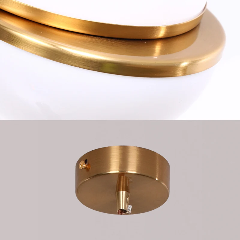 Matglazen hanglamp met 2 halve bollen, 1 lamp, eigentijdse hanglamp wit voor restaurant Clearhalo