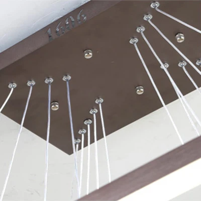 Meerlaagse slaapkamerkroonluchter acryl 1/2/3-lichts LED minimalistische ophanging hanger koffie, warm/wit/natuurlijk lich...