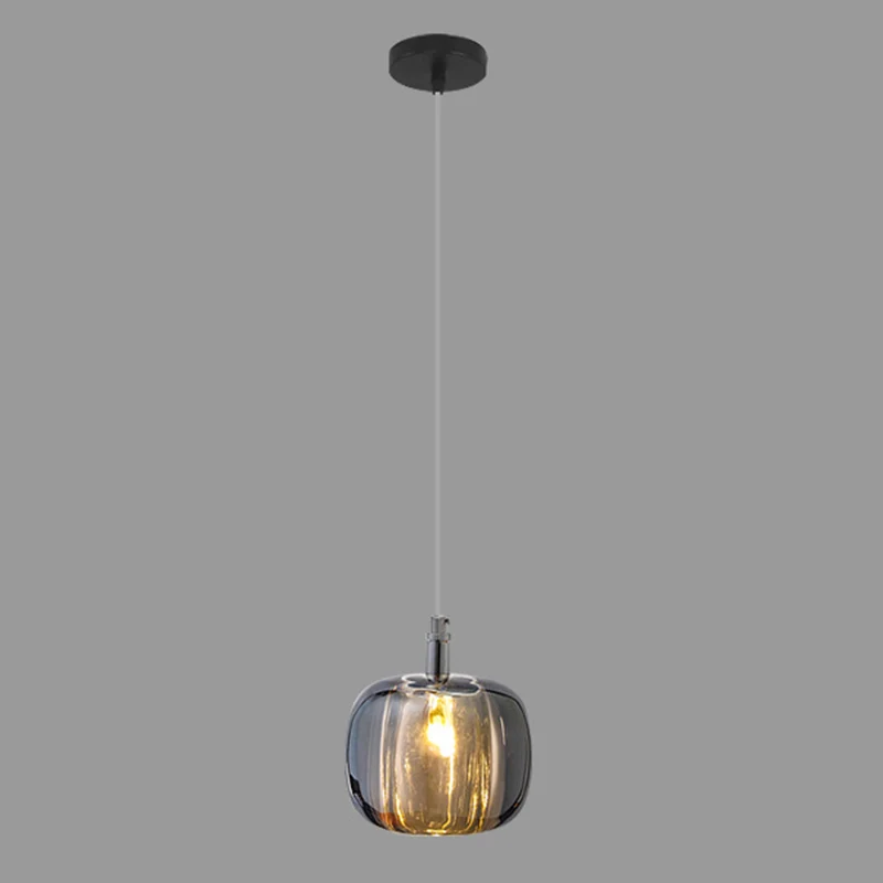 Meloenvormige eetkamer slingerlamp Kristal 1-lichts postmoderne minimalistische hanglampset Clearhalo