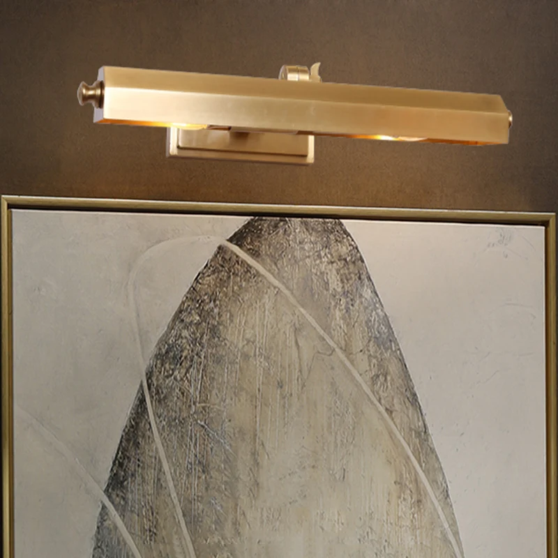 Messing 2-lichts ijdelheid schans traditionalistische metalen staaf verstelbare wandlamp voor badkamer Clearhalo