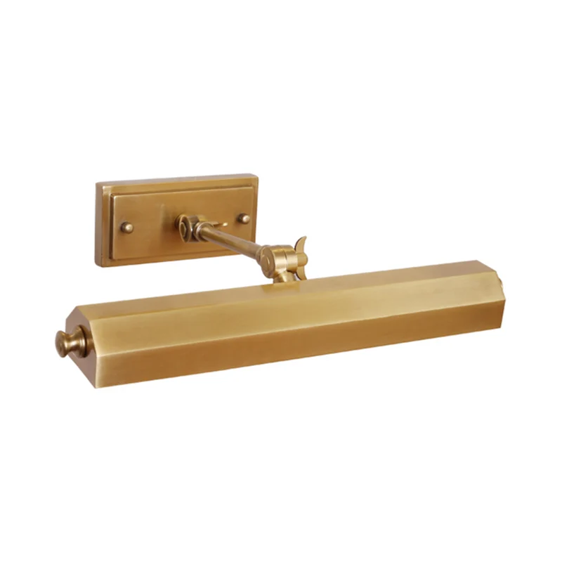 Messing 2-lichts ijdelheid schans traditionalistische metalen staaf verstelbare wandlamp voor badkamer Clearhalo