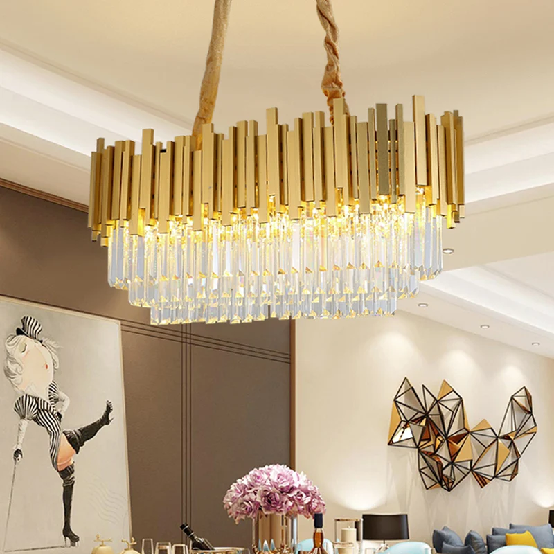 Messing gelaagde eilandhanger 31,5"/39" brede traditionele kristallen eetkamer plafondlamp Clearhalo