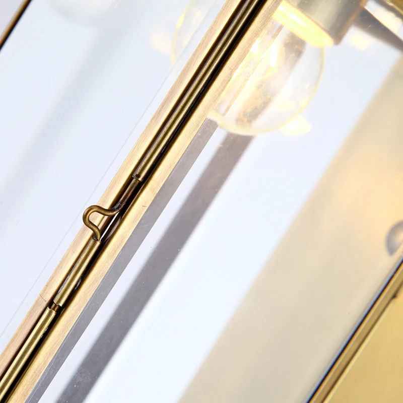 Metaal Messing Sconce Lichtpunt Geometrisch 1 Kop Traditionele Wandmontage Lamp voor Woonkamer Clearhalo