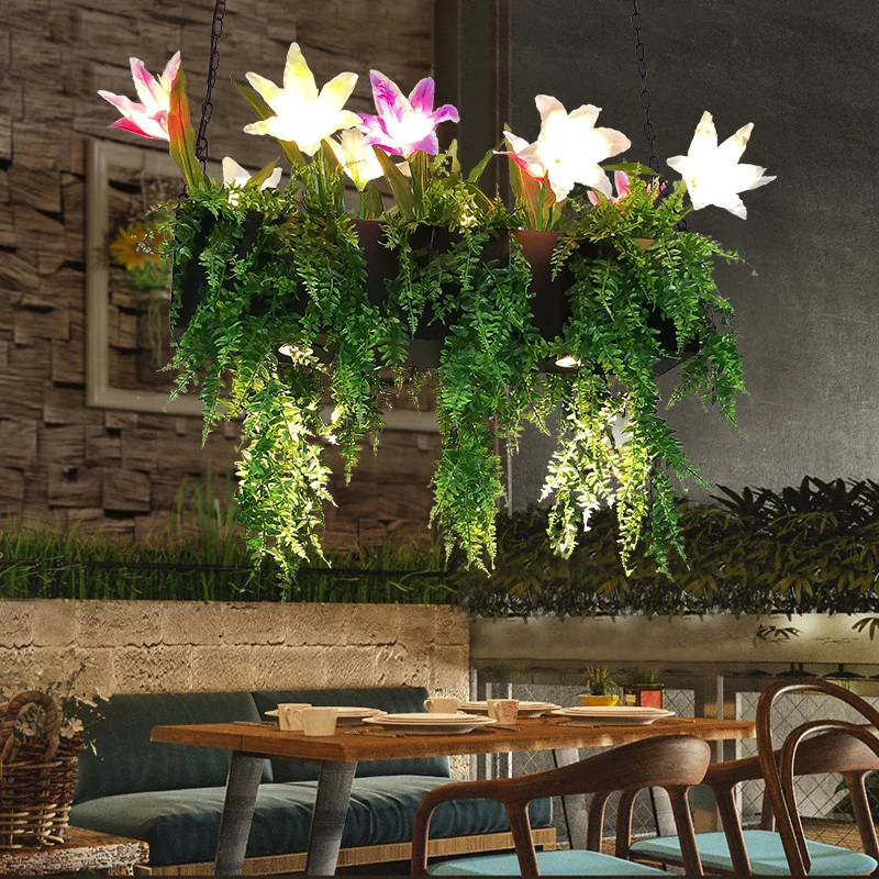 Metalen Black Island hanglamp Lily 2 lampen industriële LED-hanglampenset voor restaurant Clearhalo
