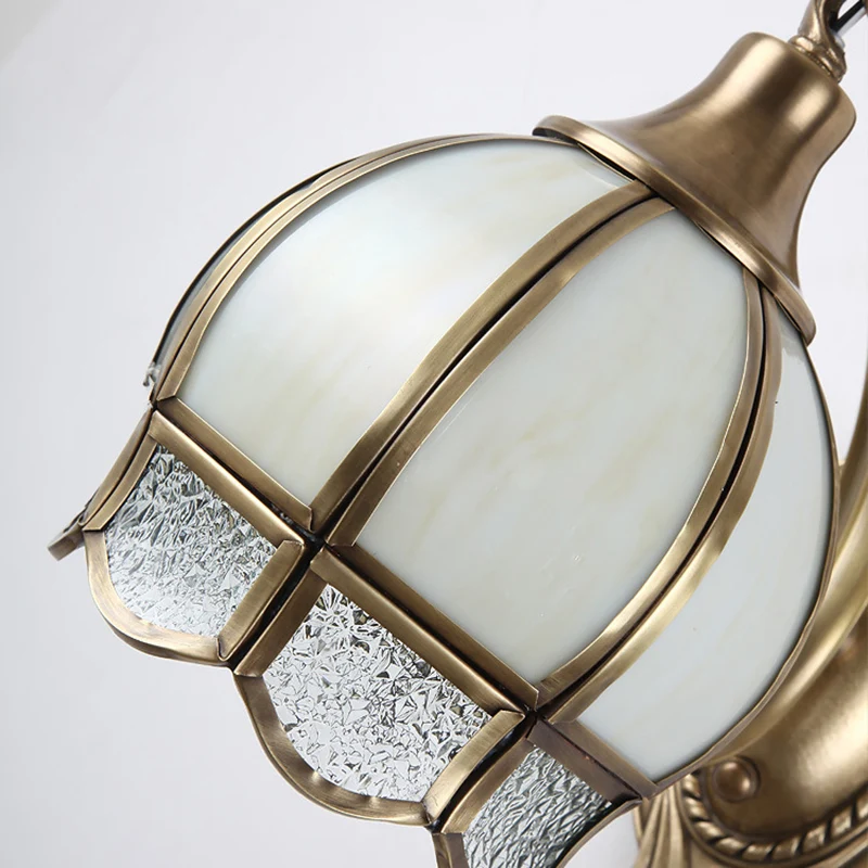 Metalen bloemen schans licht traditionalisme 1/2 hoofden eetkamer wandverlichting messing Clearhalo