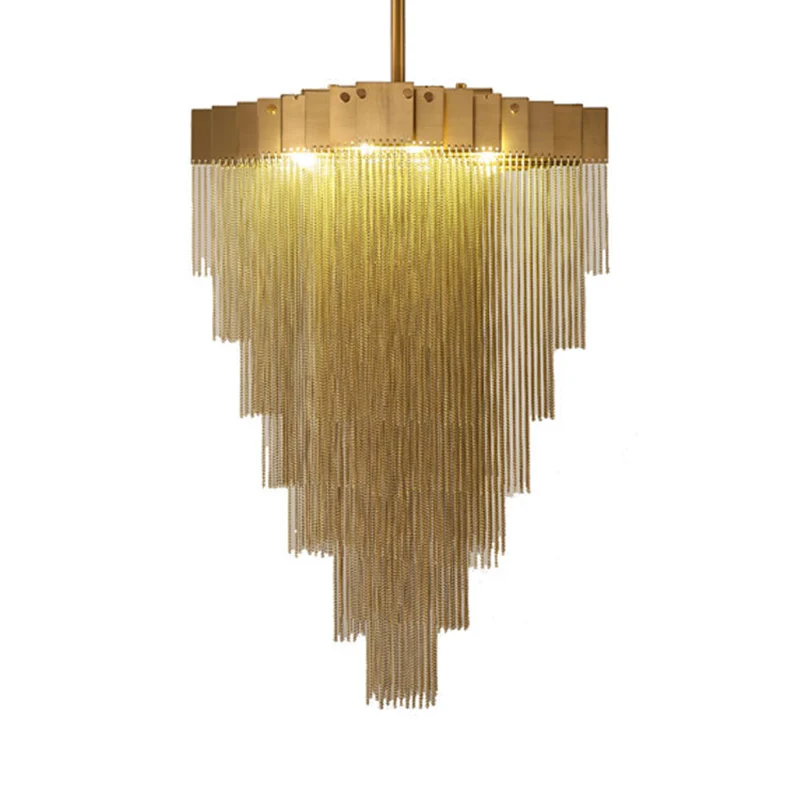 Metalen conische kroonluchterlamp Traditionele 16-lichts woonkamer ophangverlichting messing Clearhalo