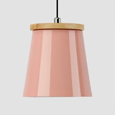 Metalen emmervormige hanglamp Keuken Eetkamer Eén lichte moderne hanglamp Clearhalo