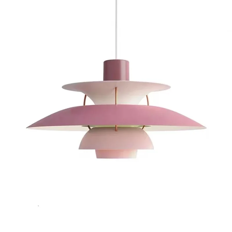 Metalen gelaagde slingerlamp Eenvoud 1 kop plafondophanglamp voor eetkamer Clearhalo