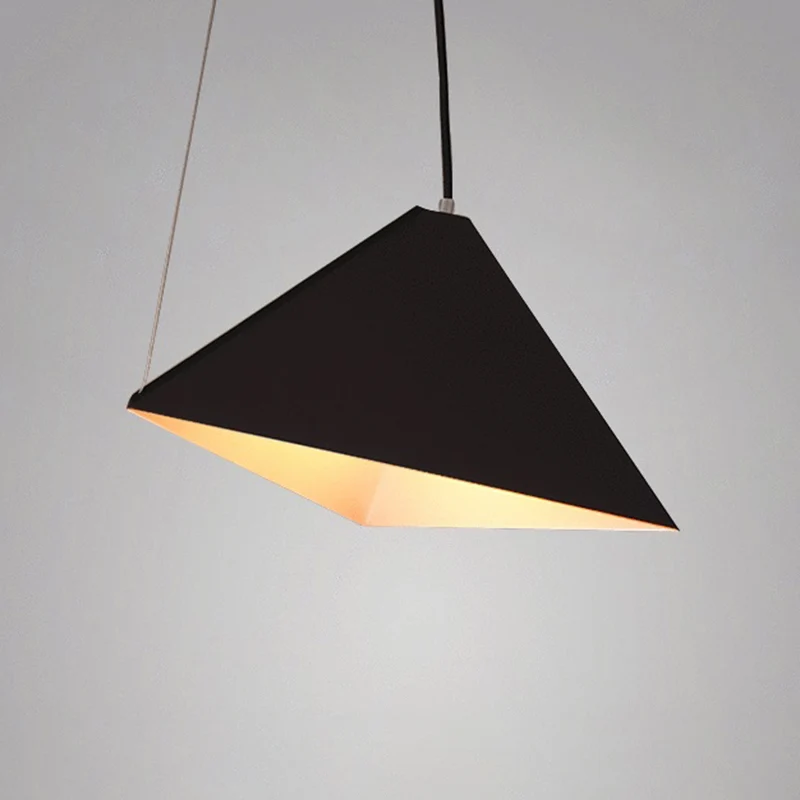 Metalen geometrische hanglamp moderne stijl 1 licht zwarte hanglamp voor woonkamer Clearhalo